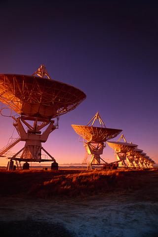 Radio Telescope Array --- Image by © Royalty-Free/Corbis